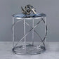 Lyda - Marble Print End Table - Blue
