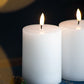 LED Candles With Wick And Remote Control Timer (Set of 2) - White