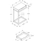 Accent Table, C - Shaped Contemporary Elegant Desig