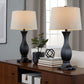 Riley - Contemporary Table Lamp (Set of 2) - Oil Rubbed Bronze / Oat