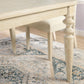 Amonia - 5 Piece Dining Set, Turned-Leg Dining Table With 4 Tufted Chairs - Beige Brown
