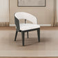 Bangor - Upholstered Dining Arm Chair (Set of 2) - Black / Cream
