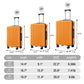 Spinner Luggage Set 20" / 24"/ 28", Lightweight Hard Shell With 360° Silent Wheels