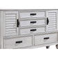 Lockeford - 5 Drawer Dresser With Mirror - White
