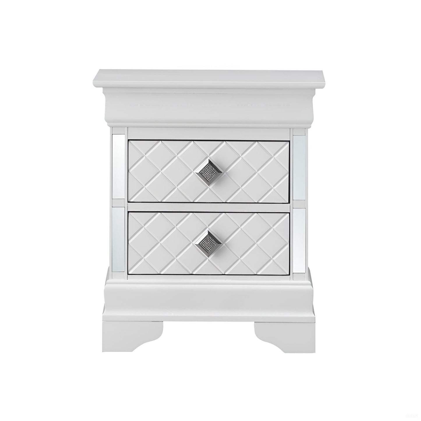 Accent Nightstand - Silver Champagne