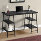 Computer Desk For Home Office, Storage Shelves, Industrial Design