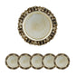 Plastic Charger Plate (Set of 6) - Gold