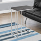 Accent Table, C - Shaped, Tempered Glass, Stylish Design Contemporary & Modern