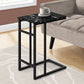 Accent Table, C - Shaped, Modern Design - Black