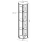 Tenley - 4 Shelf Curio Cabinet With Hexagonal Design