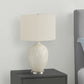 Lighting, Table Lamp, Ceramic, Contemporary - Cream