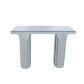 Console Table, Rectangular Entryway Desk For Living Room - Silver