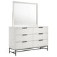 Taraval - 6 Drawer Dresser With Mirror - White