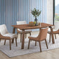 Ginny - 5 Piece With Side Chairs Dining Room Set - Walnut