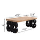 Ornate Scroll Base Coffee Table