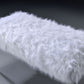 Bagley II - Faux Fur Bench - White / Gold