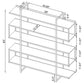 Harison - 5 Shelf Bookshelf - Clear