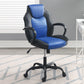 Gaming Office Chair With Adjustable Height Armrests - Black / Black / Blue / Blue
