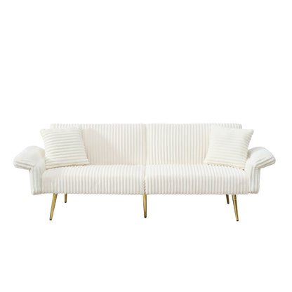 Luxury Foldable Double Sofa Bed With Folding Armrests