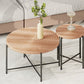 Coffee And End Table Set Waterproof Cover (Set of 2) - Natural Wood / Brown