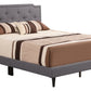 Button Tufted Bed Charming For Cozy Spaces