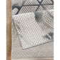 Geometrix - 5'3" X 7'3" Area Rug & Geometric, 3D Effect - Ivory / Gray