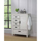 Lockeford - 5 Drawer Door Chest - White