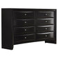 Palamino - 8 Drawer Dresser - Black