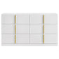 Lauryn - 6 Drawer Dresser Cabinet - Gloss White