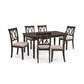 Claudia II - Weathered 7 Pieces Dining Room Set - Gray