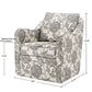 Wide Seat Arm Chair With 360 Degree Rotation