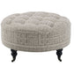 Upendo - Pattern Ottoman With Casters - Multi