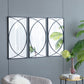 Rectangular Wall Mirrors With Frame, Home Decor For Living Room Bedroom Entryway - Black
