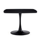 Table Mid-Century Dining Table For 4-6 People With Round Table Top, Pedestal Dining Table, End Table Leisure Coffee Table