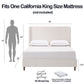 Harper - Tall Headboard Upholstered Bed / High Headboard / Elegant Simplicity / No Box Spring Needed