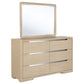 Mirador - 6 Drawer Dresser And Mirror Set - Light Oak