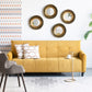 Round Wall Mirror With Metal Frame, Accent Mirror For Living Room - Gold