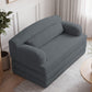 2 Seater Sofa Bed, Compact Foldable Floor Couch