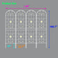 Garden Metal Trellis Rustproof Trellis For Climbing Plants Outdoor Flower Support