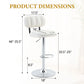 Adjustable Height Bar Stools With Footrest For Kitchen Island (Set of 2)