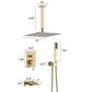 Wall Mount Shower System With High Pressure 10" Shower Head And Handheld