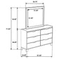 Packard - 6 Drawer Dresser With Mirror - Oak