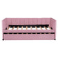 Upholstered Daybed With Ergonomic Design Backrest