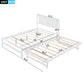 Platform Bed With Adjustable Trundle