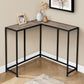 Corner Accent Console Table For Entryway, Unique L-Shaped Design