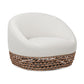 Willow - Upholstered Patio Deep Seating Armchair, Wicker Frame