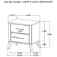 Georgina - 2 Drawer Nightstand - Natural Wood