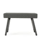 Outdoor Wicker Table With Rectangular Tabletop - Gray