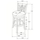 Swivel Counter Stool (Set of 2) - Black