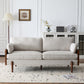 Mid Century Moderne Sofa With Wood Sides
